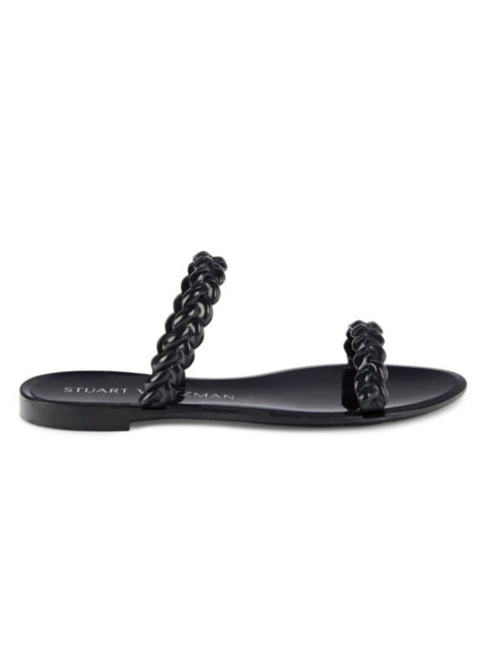 Stuart Weitzman Braida Sawyer Jelly Black Sandals Size 8 ,9 NEW